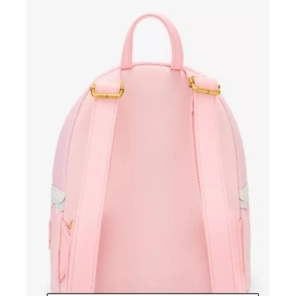 Loungefly Disney Marie Cat Holiday Mini Backpack Pink Snowglobe NWT - Picture 3 of 4